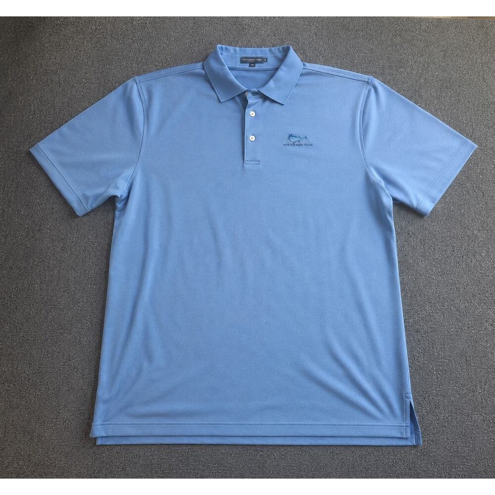 Peter Millar Summer Comfort Polo Shirt Mens XL Blue Geometric Performance Golf